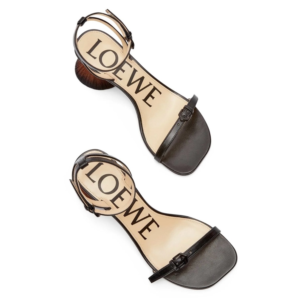 Loewe Petal brush heel sandals $1700 Sz40 NIB - Picture 4 of 12